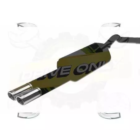 Silencieux Ulter Sport 101-204/70RS AUDI A4 Modèle B5 V6 1997-2001 Break 2-5 TDi V6