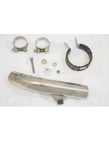 VFR800F VFR 800 2014-2017 (RC79) Exhaust tube de raccord et Tri Ovale En Carbone Silencieux 250mm