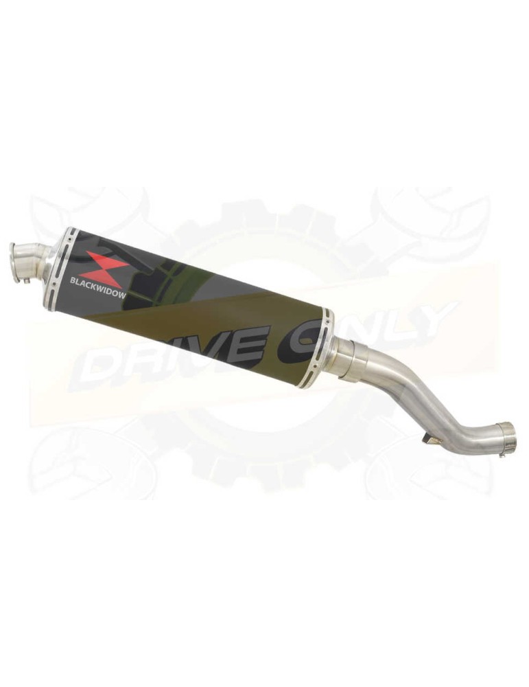 VFR1200F / VFR 1200 2010-2016  Exhaust tube de raccord et Ovale Noir Silencieux En Inox 400mm