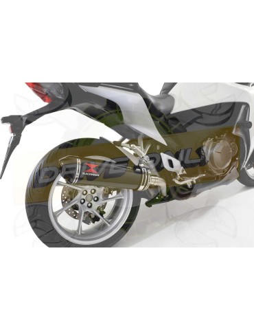 VFR1200F / VFR 1200 2010-2016  Exhaust tube de raccord et Ovale En Carbone Silencieux + Carbon Tip 400mm