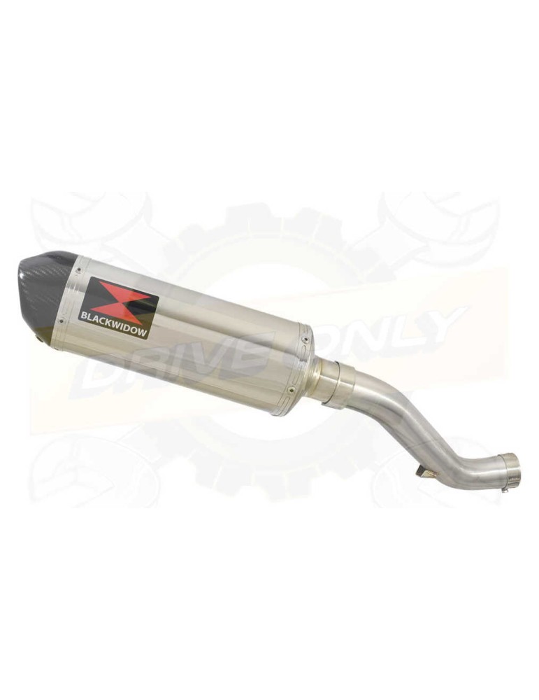 VFR1200F / VFR 1200 2010-2016 Exhaust tube de raccord et Ovale Silencieux En Inox + En Carbone Tip 300mm VFR1200F / VFR 1200 2010-2016 Exhaust tube de raccord et Ovale Silencieux En Inox + En Carbone Tip 300mm