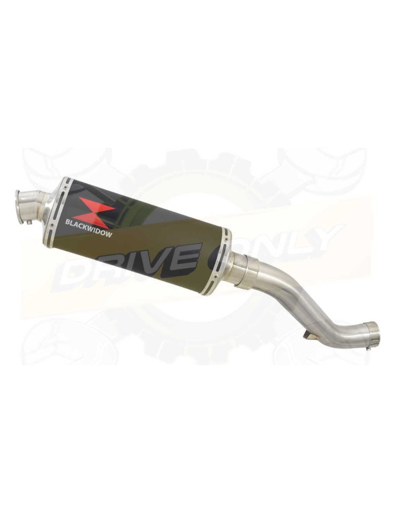 VFR1200F / VFR 1200 2010-2016 Exhaust tube de raccord et Ovale Noir Silencieux En Inox 300mm VFR1200F / VFR 1200 2010-2016 Exhaust tube de raccord et Ovale Noir Silencieux En Inox 300mm