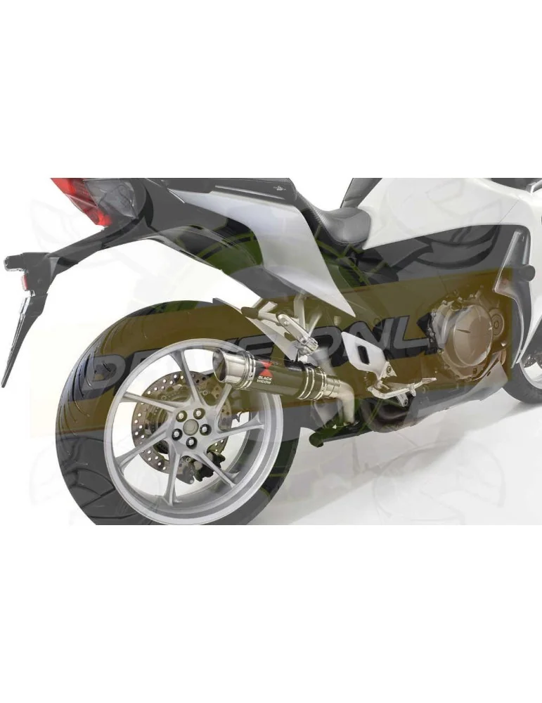 VFR1200F / VFR 1200 2010-2016 Tube de raccord et Silencieux GP Rond En Carbone 230mm