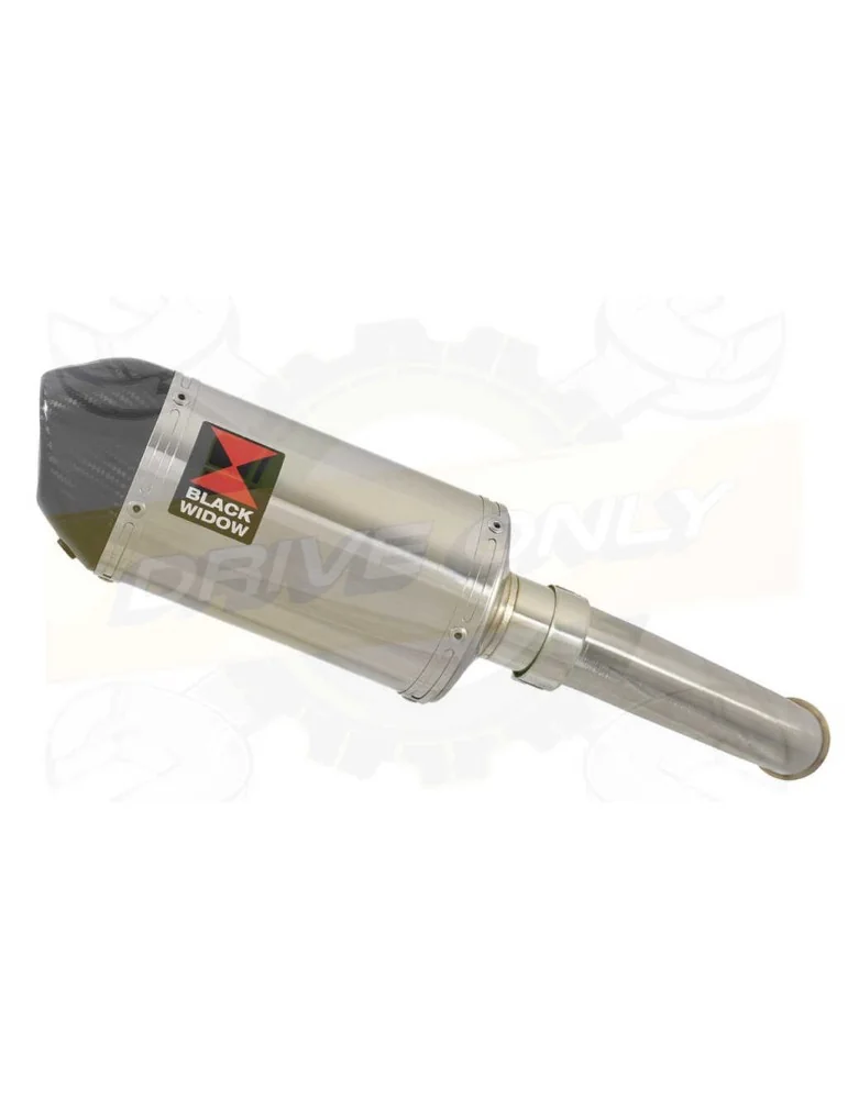 KTM RC 125 2017-2019  Silencieux Ovale  en Inox + Canule Carbone  200mm