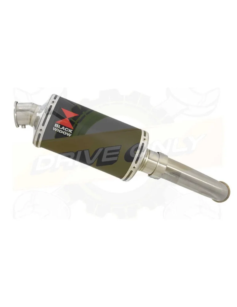 KTM RC 125 2017-2019 Silencieux Rond en Inox Noir 230mm