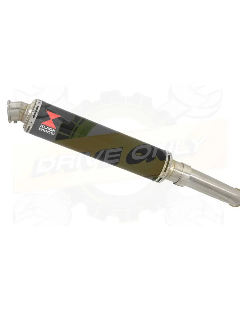 KTM RC 125 2017-2019 Silencieux Rond en Inox Noir 300mm