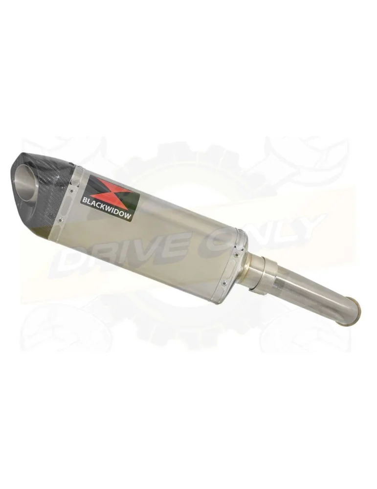 KTM RC 125 2017-2019  Silencieux Tri-Ovale en Inox  + Canule Carbone 300mm