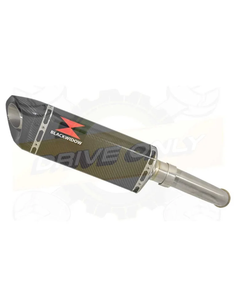 KTM RC 125 2017-2019  Silencieux Tri-Ovale en Carbone + Canule Carbone 300mm