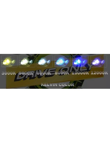 Ampoule H4 LED Turbo pour scooters motos 6000K Feux Croisement Plein phare  12V