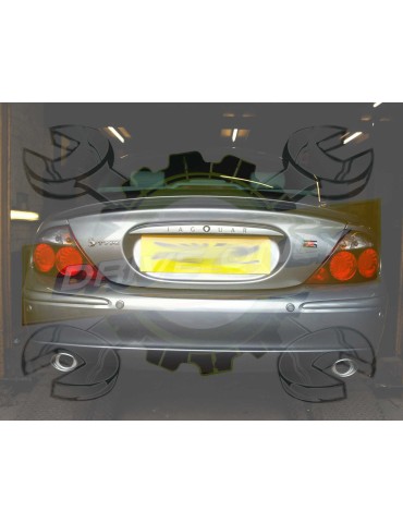 Silencieux direct  Sport  Inox DriveOnly  Jaguar S-Type 4.0 V8 1998 - 2002