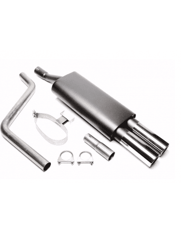 Silencieux Inox Sport DriveOnly Polo 86C / Coupe 1.1 et 1.3 1982 - 1994