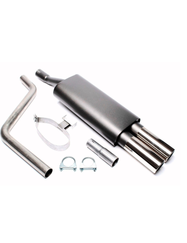 Silencieux Inox Sport DriveOnly Polo 86C / Coupe 1.1 et 1.3 1982 - 1994
