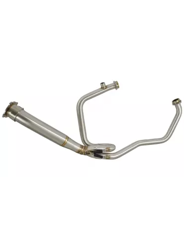 HYOSUNG GT125R GT125 COMET Ligne complète & Silencieux Tri Ovale en Inox + Carbone 250mm