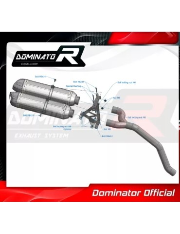 Silencieux sport Dominator : Multistrada DS 1000 2003 - 2007