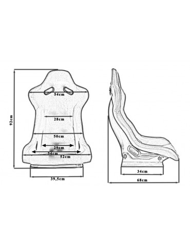 Siège Baquet Bride Fibre GTR Rouge 