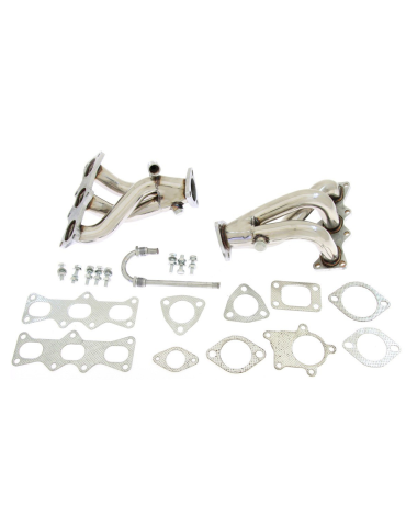 Collecteur d'échappement + Downpipe  Inox  Montage Turbo Mazda Mx6 V6 1991 - 1996 