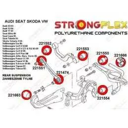 Kit Silents-blocks Renforcés Polyuréthane Sport Complet Volkswagen  Touran 2003 - 2010 
