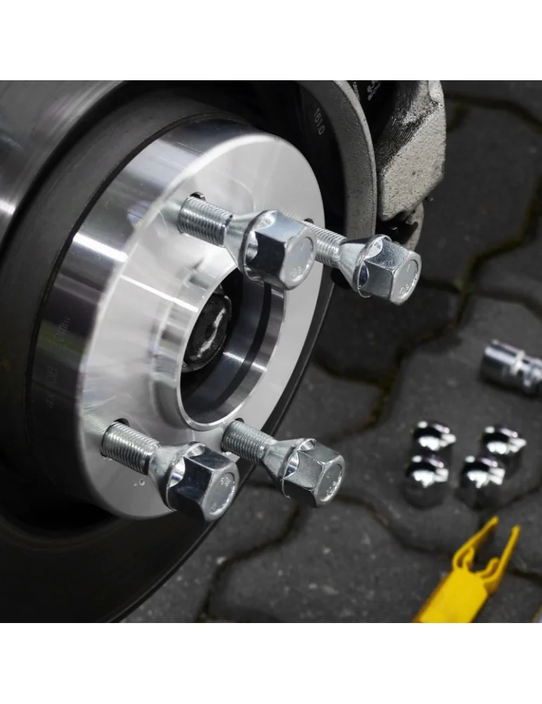 Élargisseurs De Voie 5x112 20mm M14x1.5 Hub 66.5 - Kit 2 Pièces + Boulons Pour Audi VW