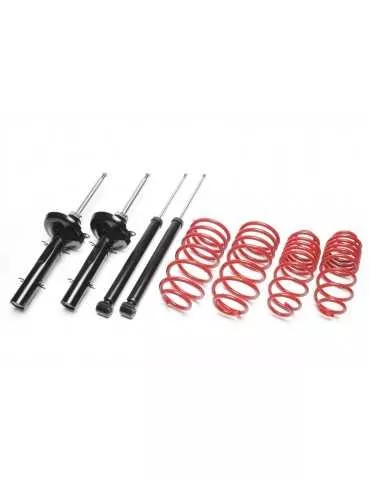 Kit Amortisseurs sport et Ressorts courts Ford Escort Break V+VI Sauf 1.8TD GAL/AVL  Rabaissement : 35/35mm