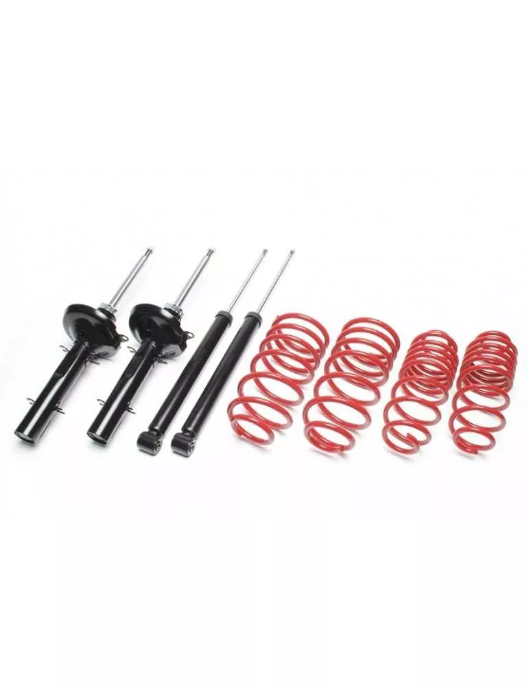 Kit Amortisseurs sport et Ressorts courts Ford Escort Break V+VI Sauf 1.8TD GAL/AVL  Rabaissement : 35/35mm