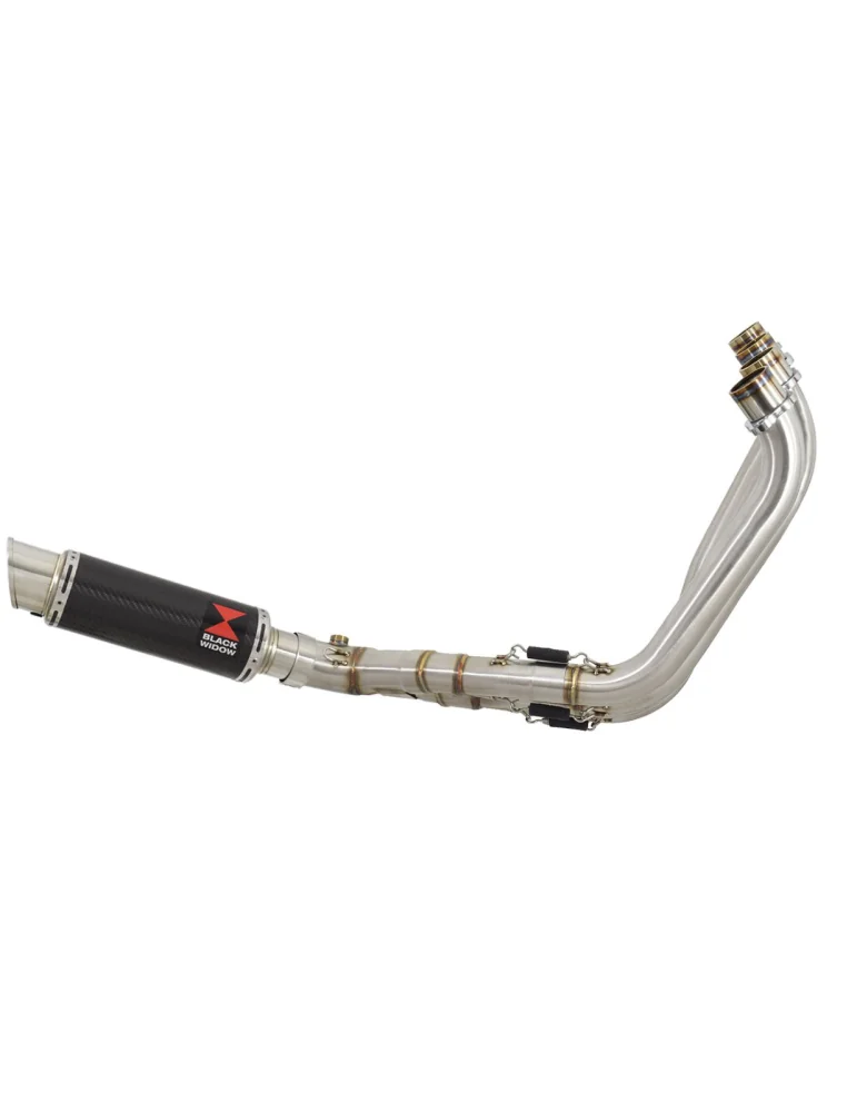CBR650R 2019-2020 Ligne complète Collecteur/Decatalyseur/Silencieux Inox Carbone Rond 230mm