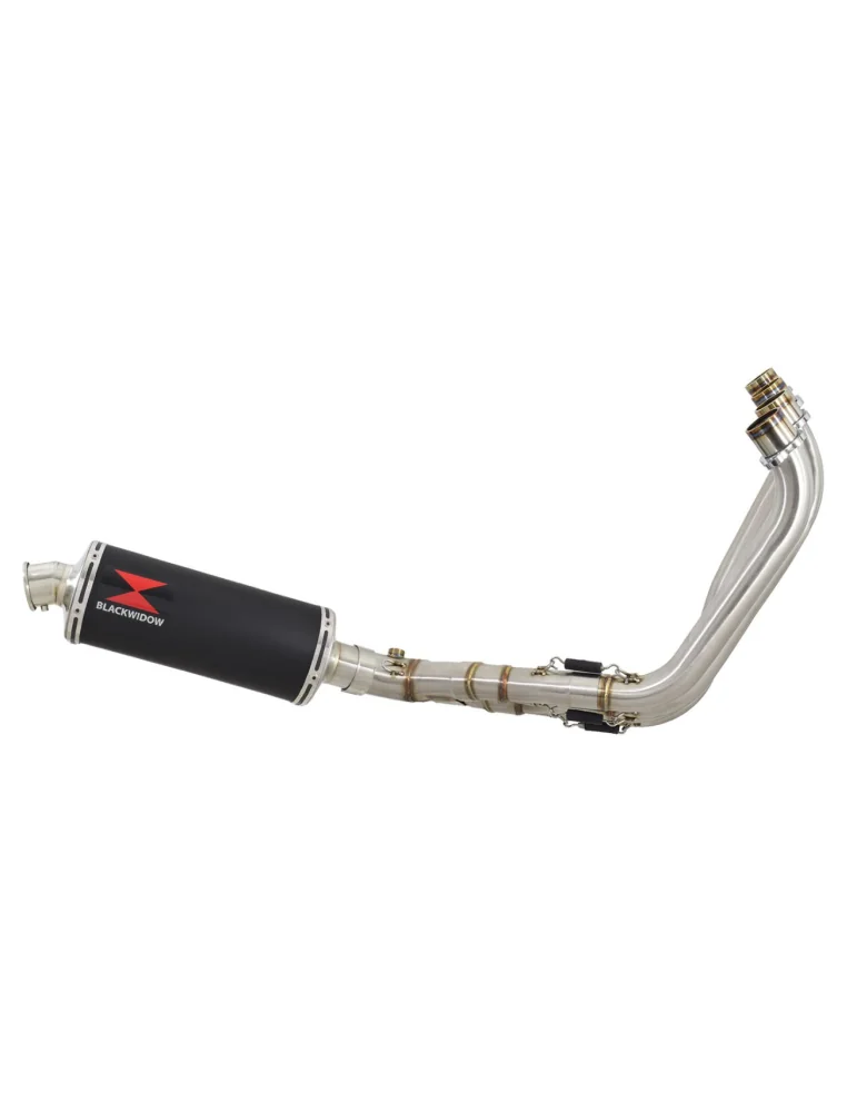 CBR650R 2019-2020 Ligne complète Collecteur/Decatalyseur/Silencieux Inox Noir Ovale 300mm