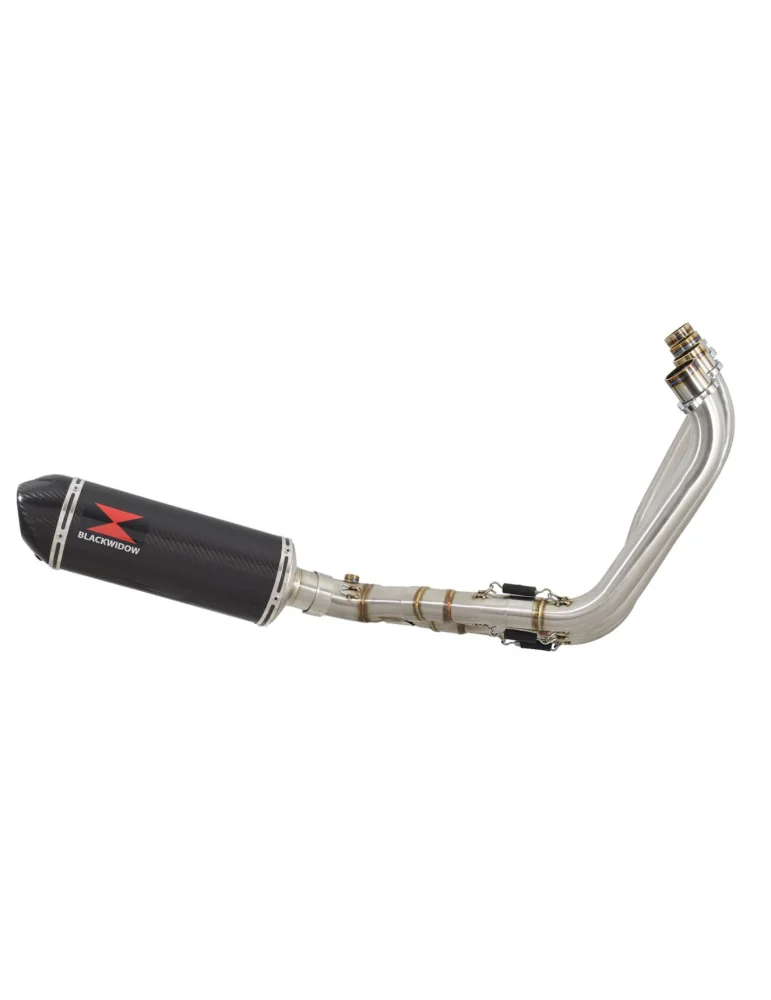 CBR650R 2019-2020 Ligne complète Collecteur/Decatalyseur/Silencieux Inox Carbone Ovale 300mm