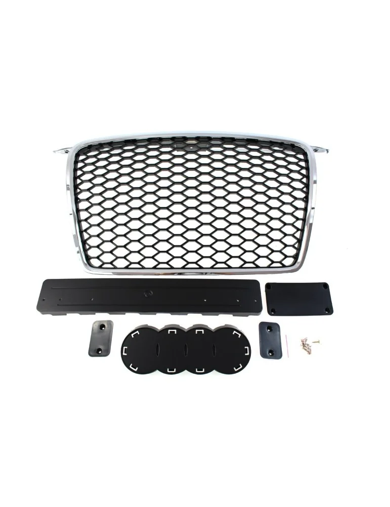 Calandre Chrome/Black nids d'abeilles Look RS3 A3 8P phase 1 2005 - 2009