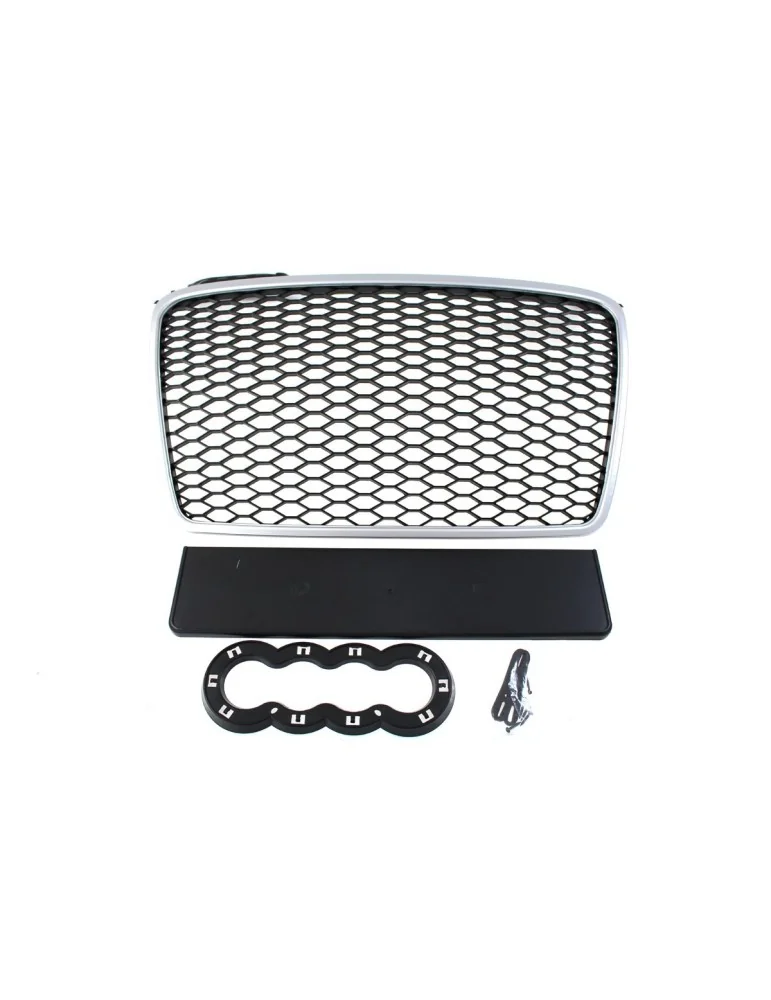Calandre Silver/Black Look-RS4 A4 B7 2005 - 2008