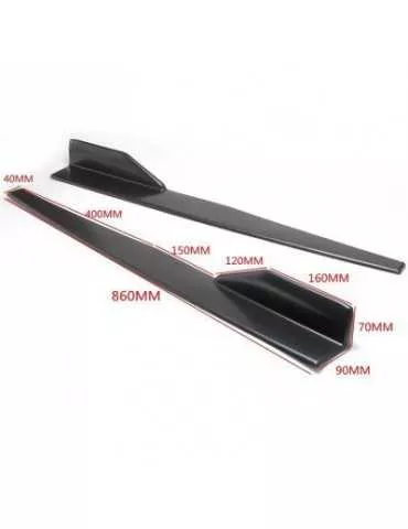 Extensions de bas de caisse "Side Skirt Rocker" universels 