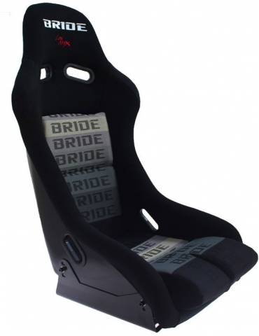 Siège Baquet en Fibre Bride GTR Noir/Gris 