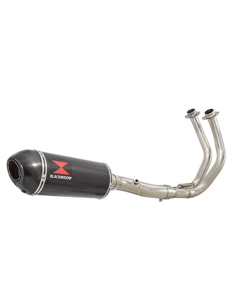 Tracer 700 2020 - 2021 Passage Bas Décatalyseur Ligne complète & Silencieux Ovale En Carbone 300mm