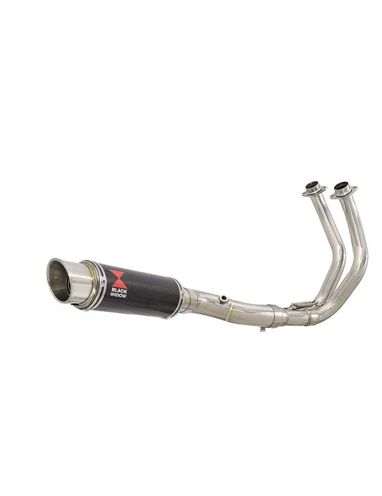 Tracer 700 2020 - 2021 Passage Bas Décatalyseur Ligne complète & Silencieux GP Rond En Carbone 230mm
