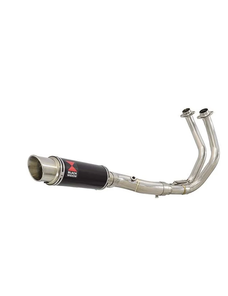 Tracer 700 2020 - 2021 Passage Bas Décatalyseur Ligne complète & Silencieux Rond GP Style Noir En Inox 230mm