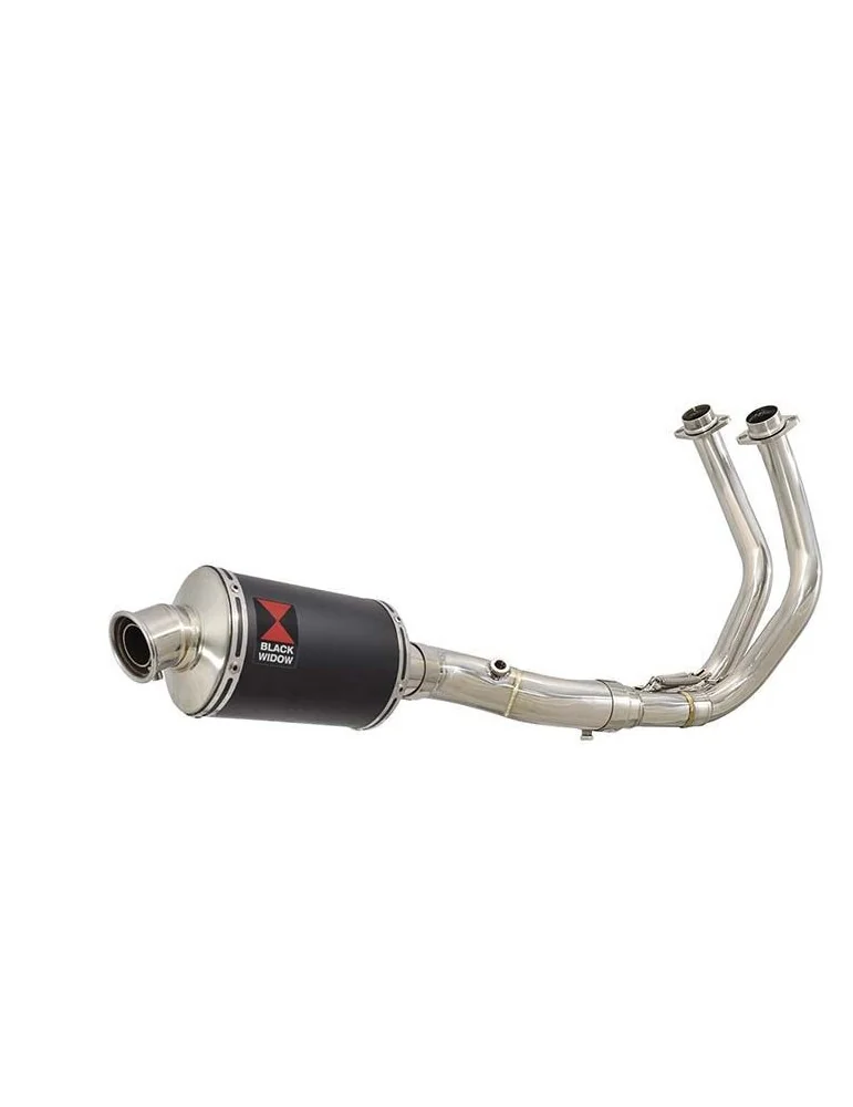Tracer 700 2020 - 2021 Passage Bas Décatalyseur Ligne complète & Silencieux Ovale Noir En Inox 230mm