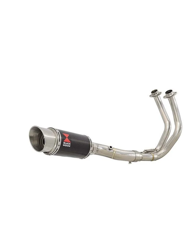 Tracer 700 2020 - 2021 Passage Bas Décatalyseur Ligne complète & Silencieux Rond En Carbone 200mm