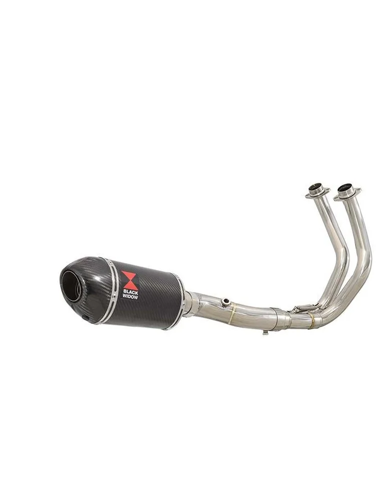 Tracer 700 2020 - 2021 Passage Bas Décatalyseur Ligne complète & Silencieux Ovale En Carbone 200mm