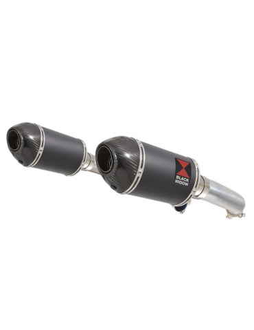 VTR1000F VTR 1000 F Firestorm (SC36) tube de raccords et Ovale Silencieux Inox / Carbone 200mm