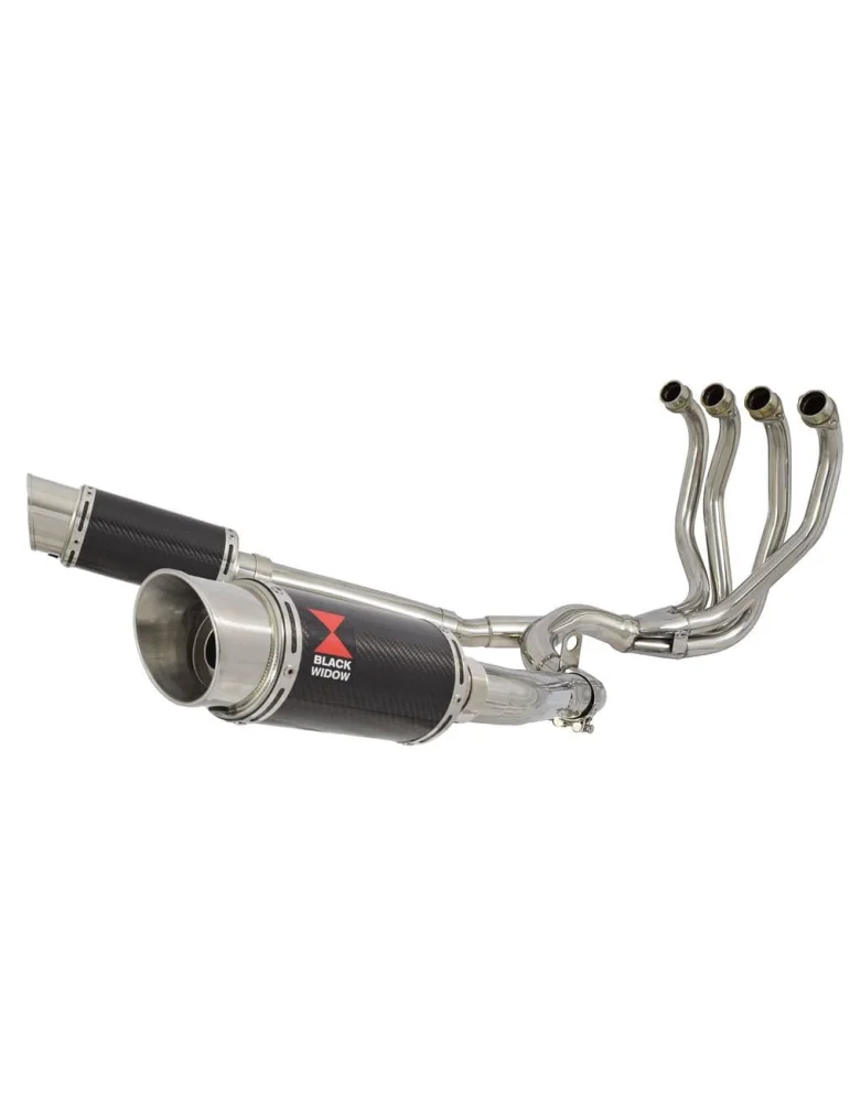 KAWASAKI ZZR1200 ZZR 1200 4-2 Ligne complète & Silencieux Rond En Carbone 200mm