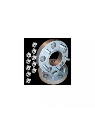 Elargisseurs de voies Light Aluminium Double Boulonnerie  50mm Alfa Romeo 5x98 - 58,1mm