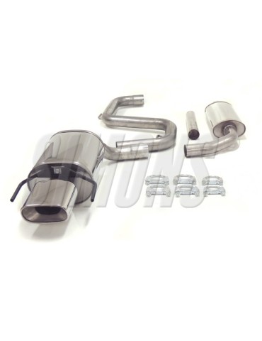 ECHAPPEMENT - Kit complet (avec racepipe 063T3FR) pour SAAB 9-3 2.0 st - sortie 85/150
