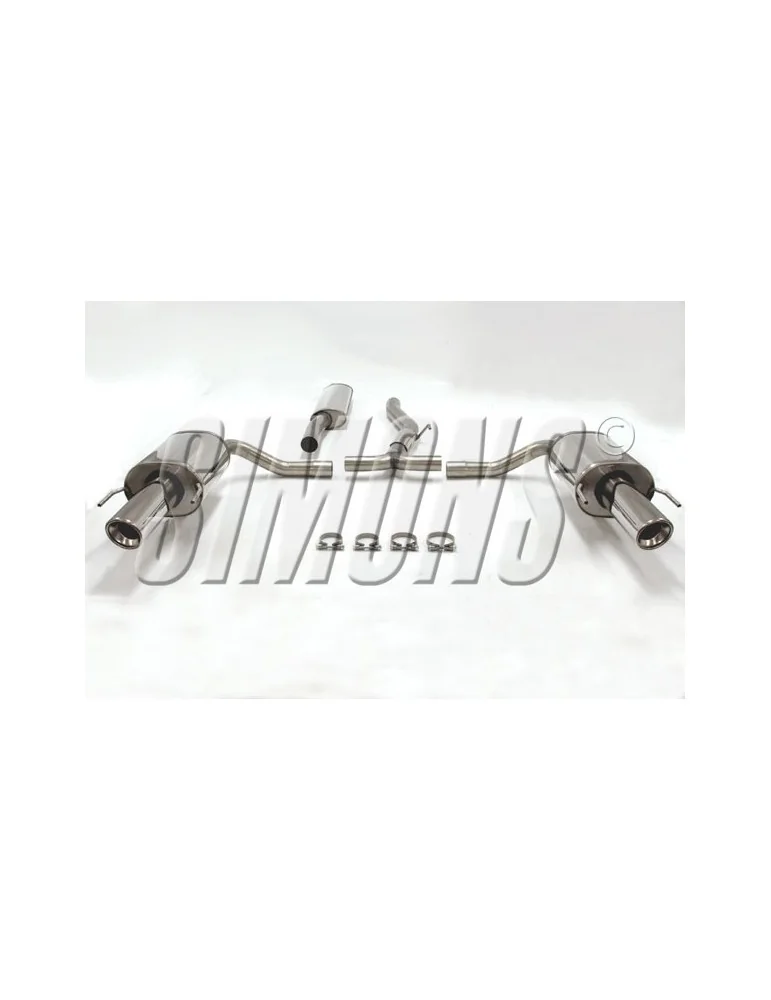 ECHAPPEMENT - Kit complet (avec racepipe 063T3GR) pour SAAB 9-3X SC 2.0T XWD - sortie 2x100