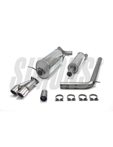 ECHAPPEMENT - Kit complet pour AUDI A1/Polo 1.4Tsi 122/185cv - sortie 2x80