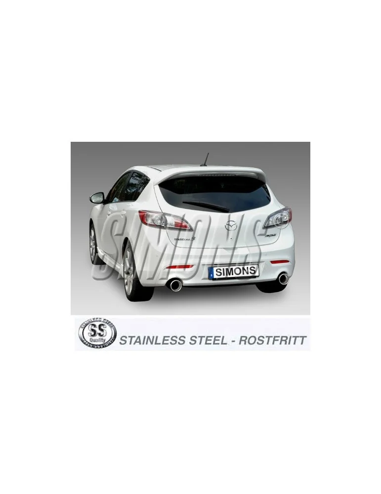 ECHAPPEMENT - Kit complet pour MAZDA 3 MPS II 09+ - sortie 2x114