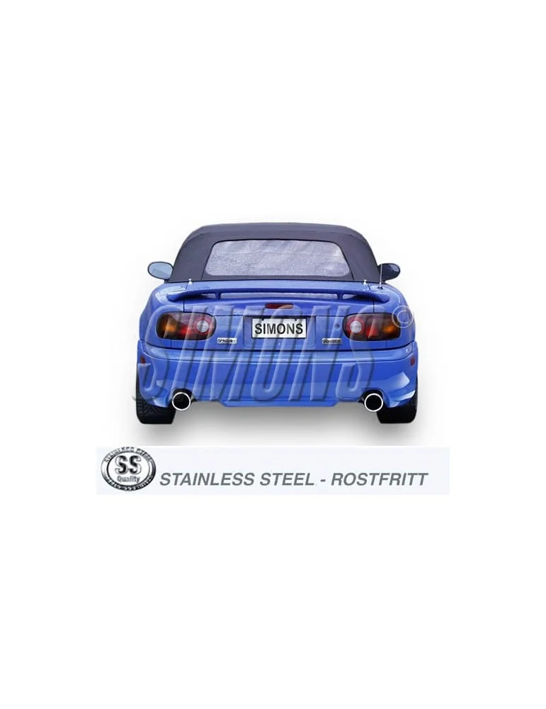 ECHAPPEMENT - Kit complet pour MAZDA MX-5 NA 1.6/1.8 89-96 - sortie 2x100