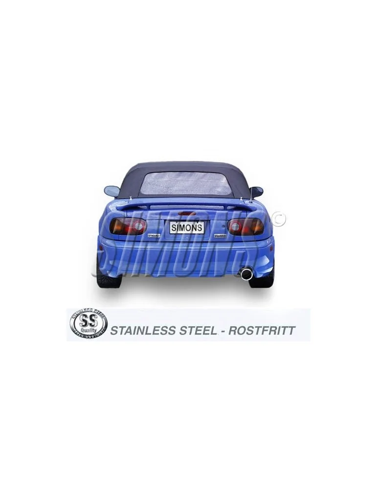 ECHAPPEMENT - Kit complet pour MAZDA MX-5 NA 1.6/1.8 89-96 - sortie 1x100