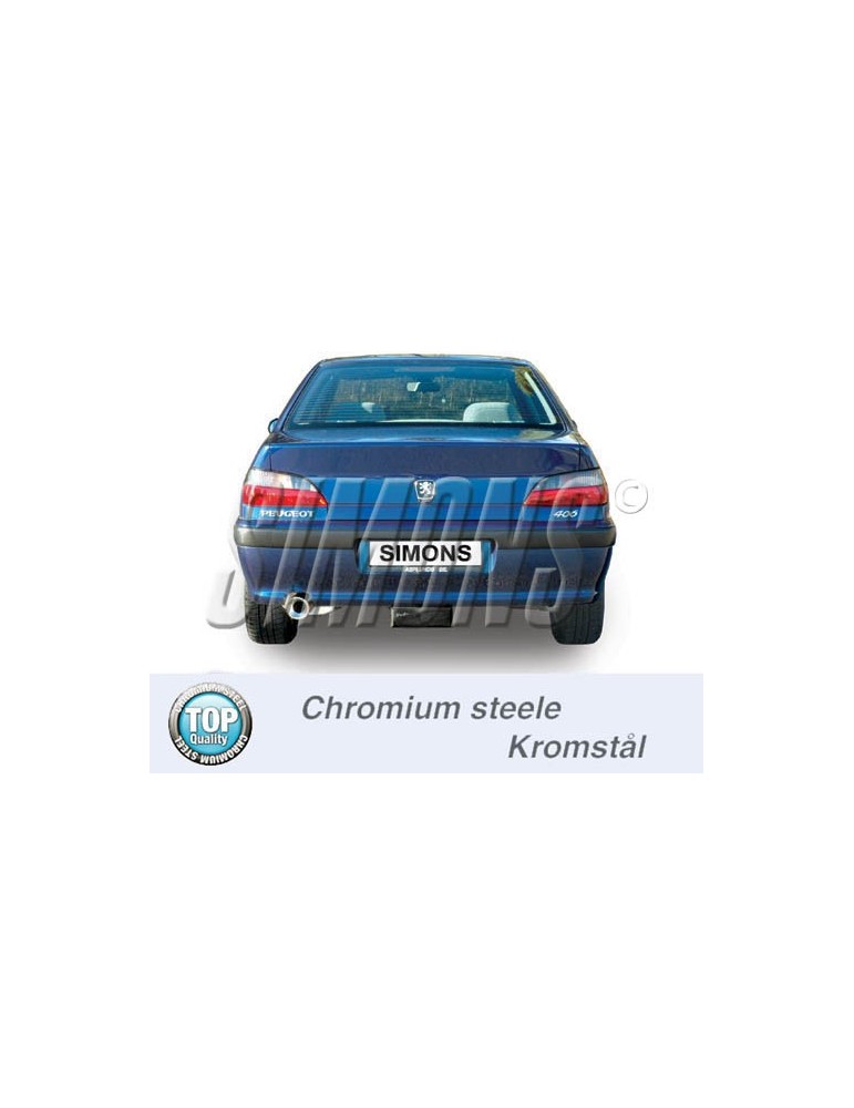 ECHAPPEMENT - Kit complet pour PEUGEOT 406 break 2.0 96+ - sortie 1x100