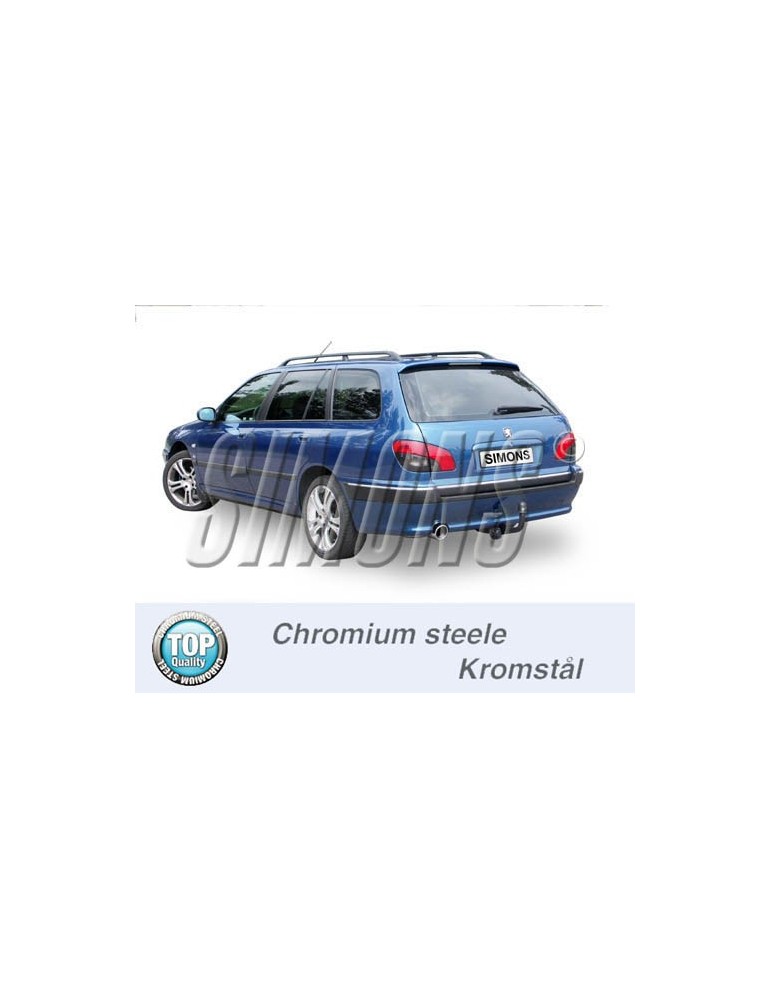 ECHAPPEMENT - Kit complet pour PEUGEOT 406 V6 break 3.0 96+ - sortie 1x100