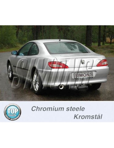 ECHAPPEMENT - Kit complet pour PEUGEOT 406 V6 berline/coupé - sortie 1x100