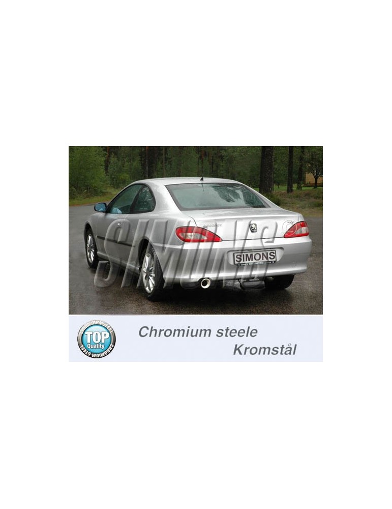 ECHAPPEMENT - Kit complet pour PEUGEOT 406 V6 berline/coupé - sortie 1x100